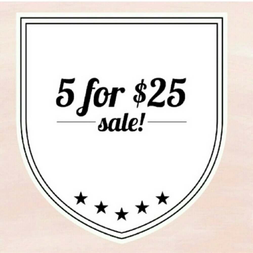Any and all items are obo! 5 for $25 any and all items!